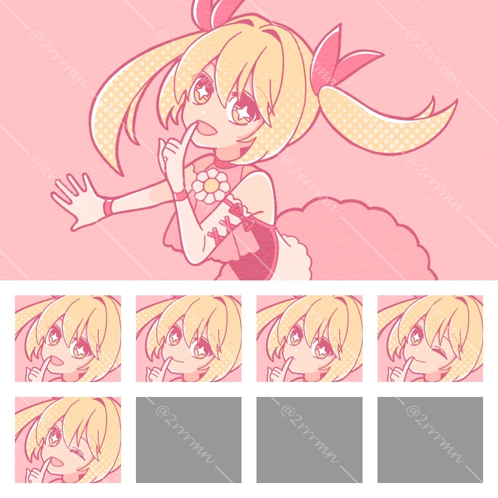 【表情5種】アイドル風な魔法少女【ニューレトロポップ】