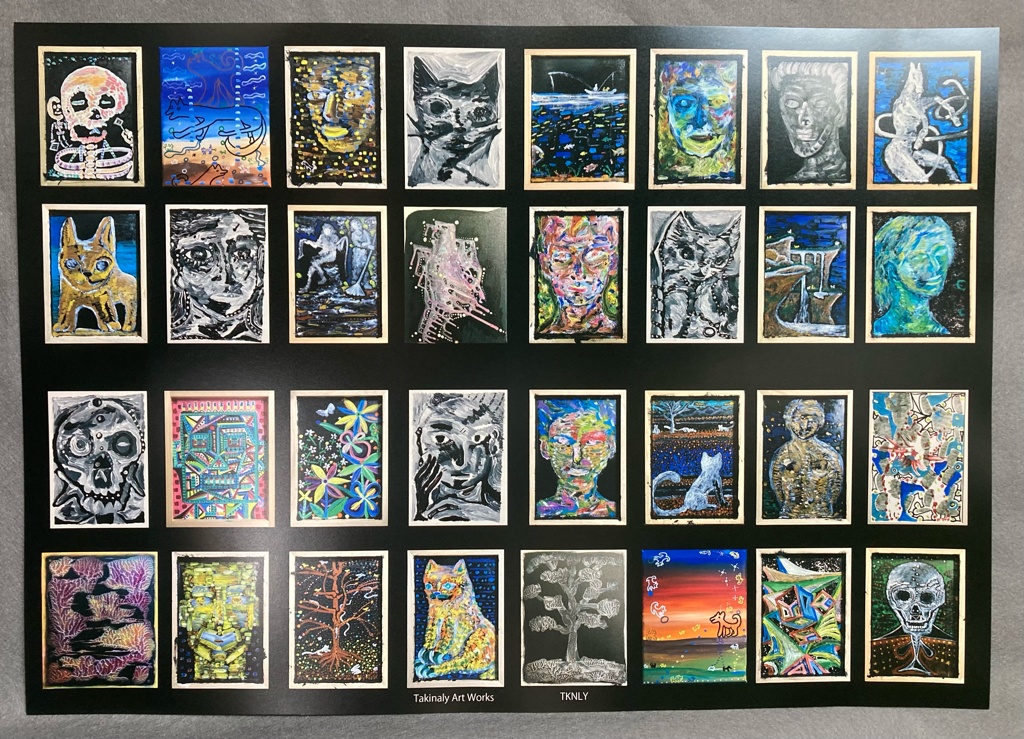 Artist Takinaly‘s Artworks Poster (A3size) 絵描きTakinaly 作品ポスター A3サイズ 全4種セット