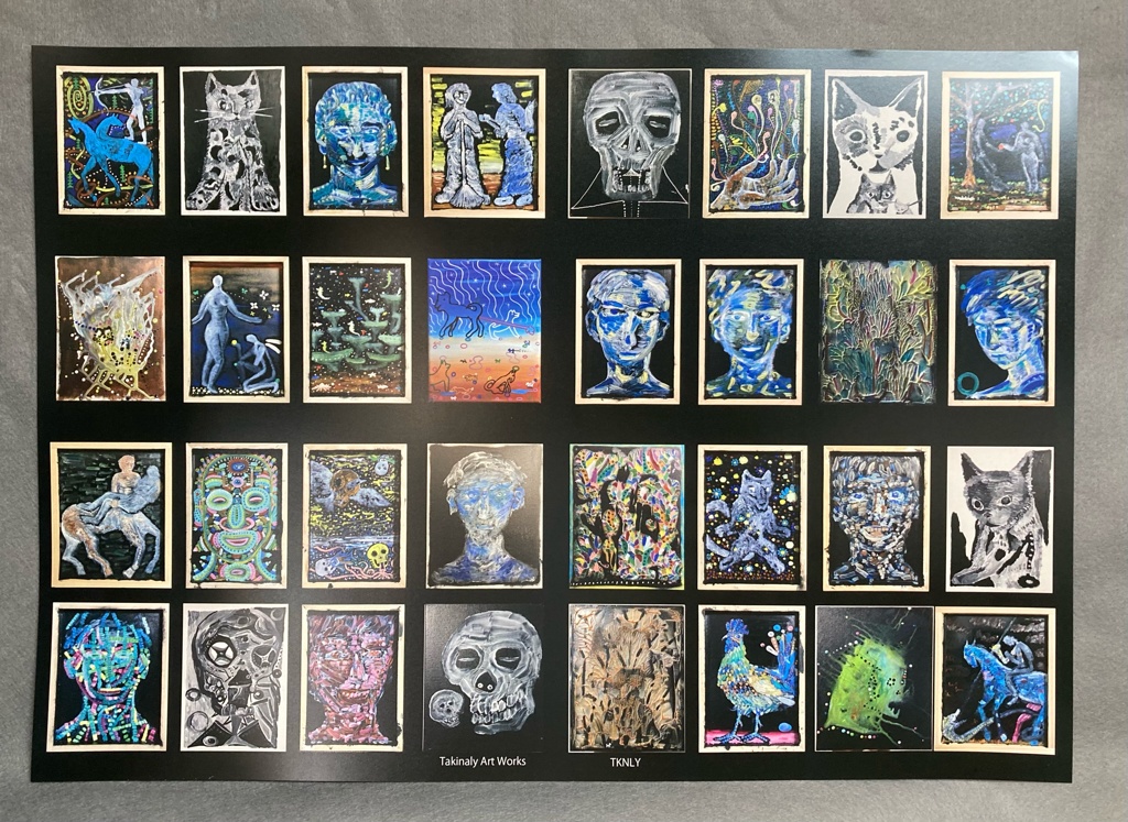 Artist Takinaly‘s Artworks Poster (A3size) 絵描きTakinaly 作品ポスター A3サイズ 全4種セット