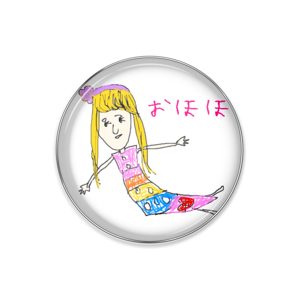 福豆(おほほ)ピンバッチ