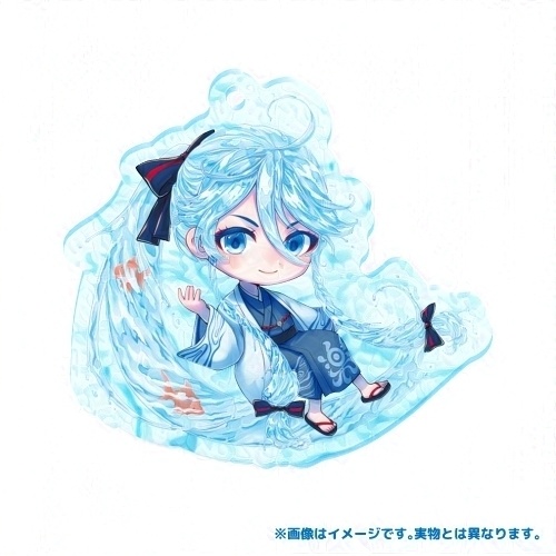 ボトルがくぽ水面アクリルキーホルダー