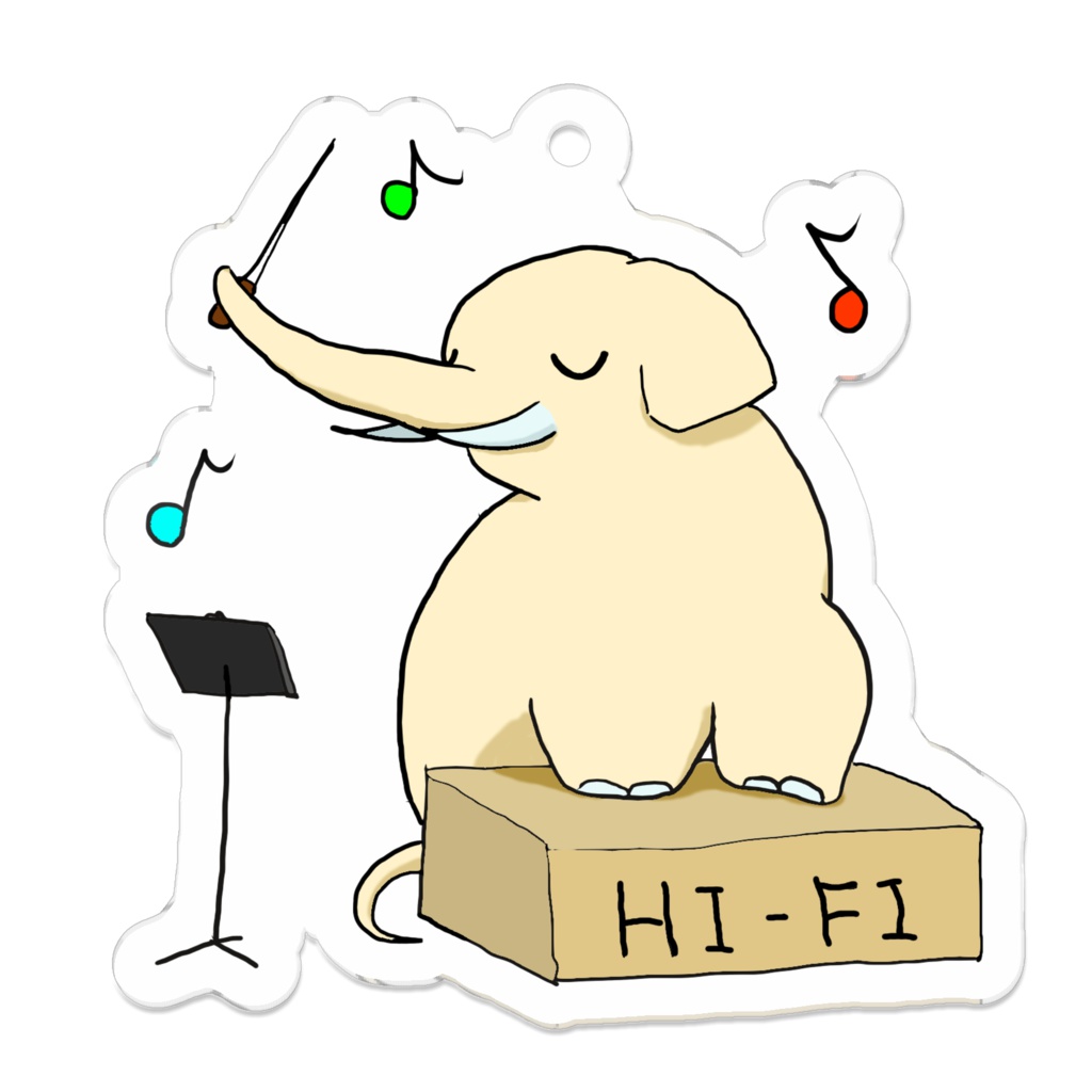 いい音だゾウキーホルダー