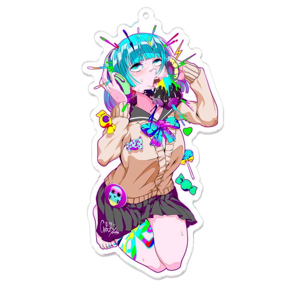 音狂い-001 アクリルキーホルダー