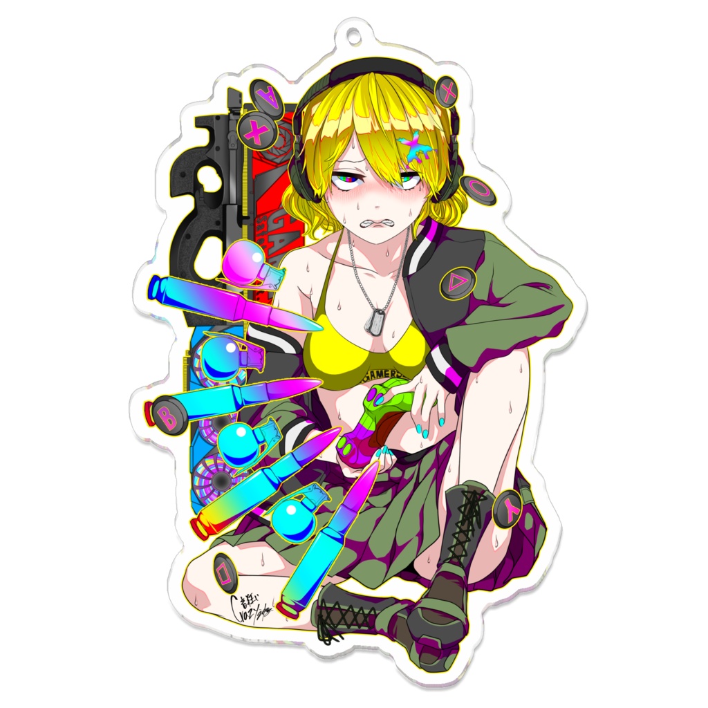 音狂い-003 アクリルキーホルダー