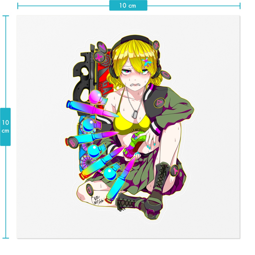 音狂い-003 ステッカー