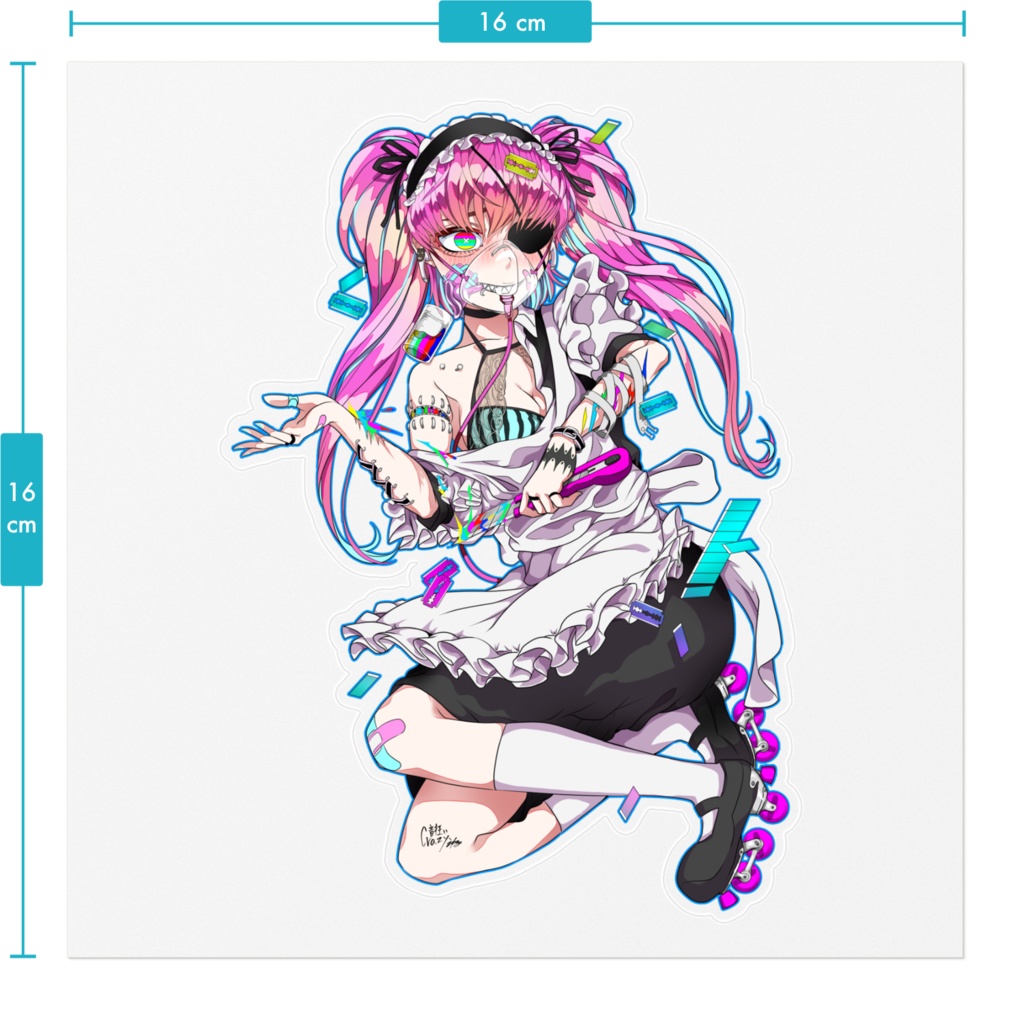 音狂い-004 ステッカー