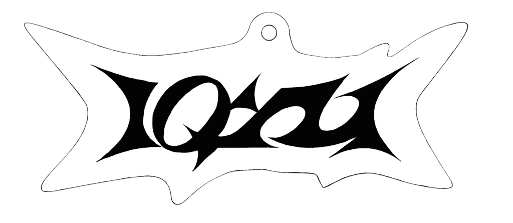 IQYUロゴアクリルキーホルダー