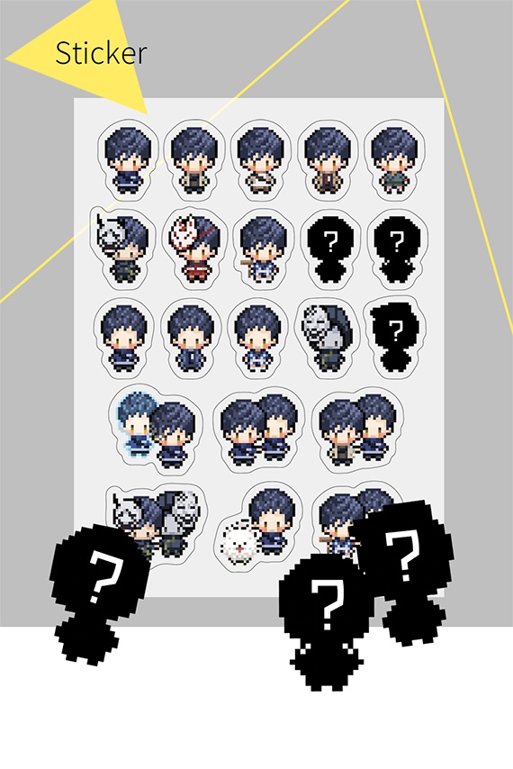 ドット絵ステッカー