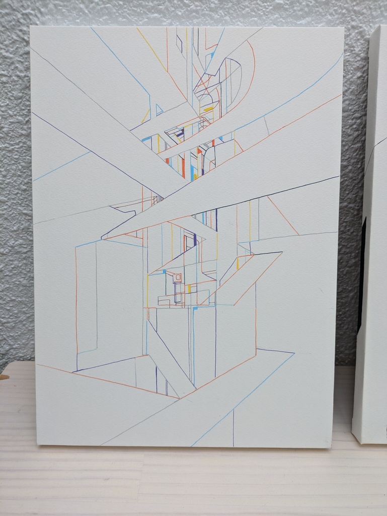 『サーバー室』(F4原画）