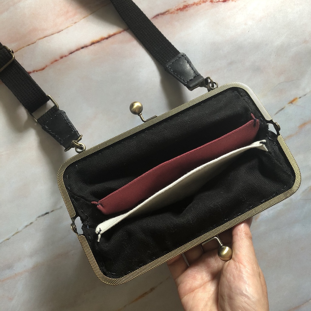 がま口ショルダーバッグ