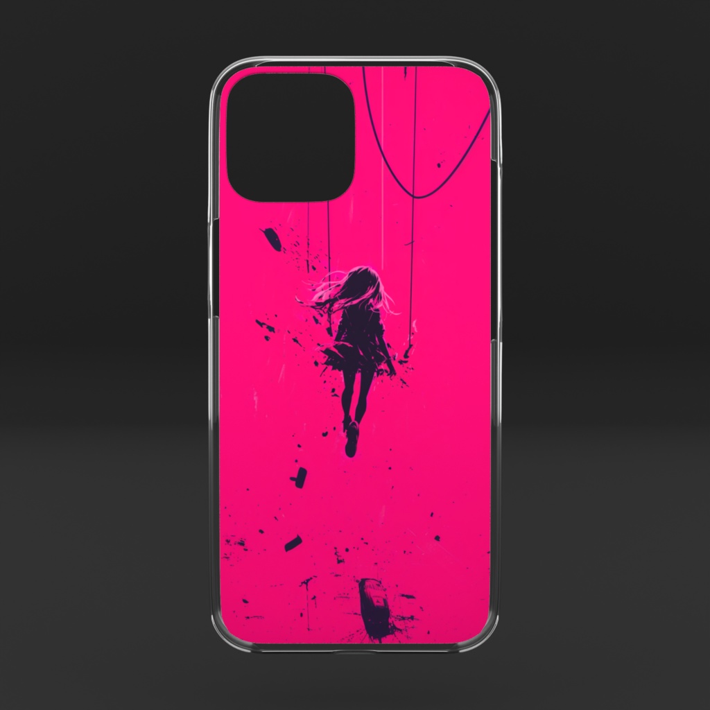 breaking girl クリアiPhoneケース