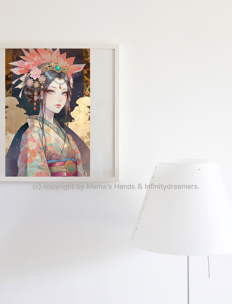 宗像三女神の市杵島姫 イラスト スピリチュアル 開運 アート(デジタルコンテンツ ダウンロード販売)