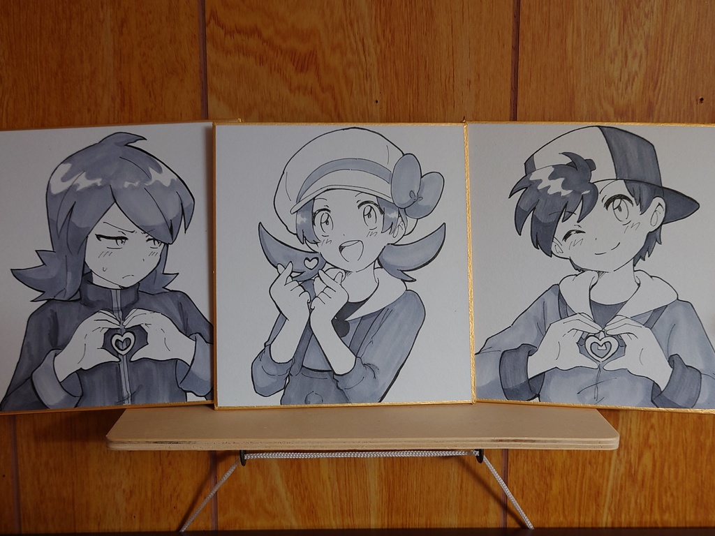 イラスト色紙