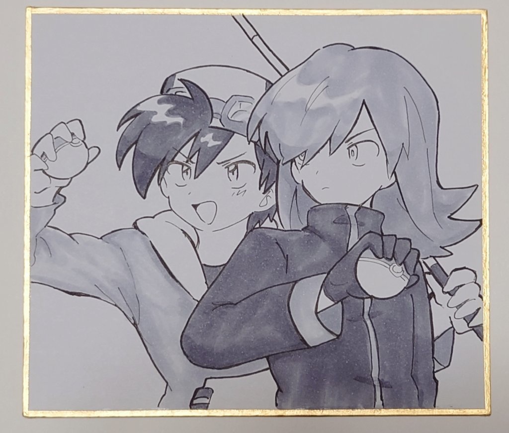イラスト色紙　b