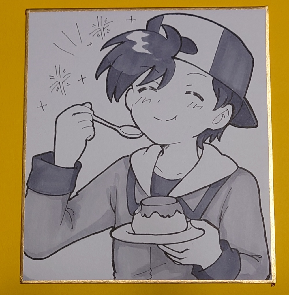 イラスト色紙　c