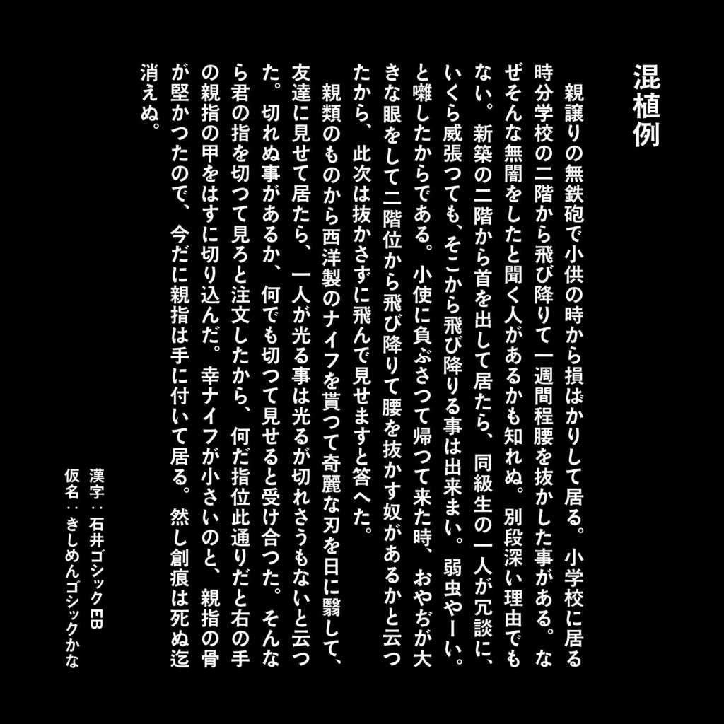きしめんゴシック