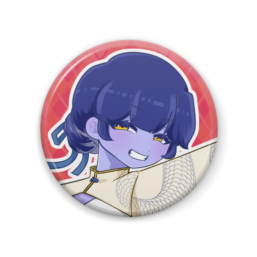 皇城ゆづる/缶バッジ(お正月イラスト2024)