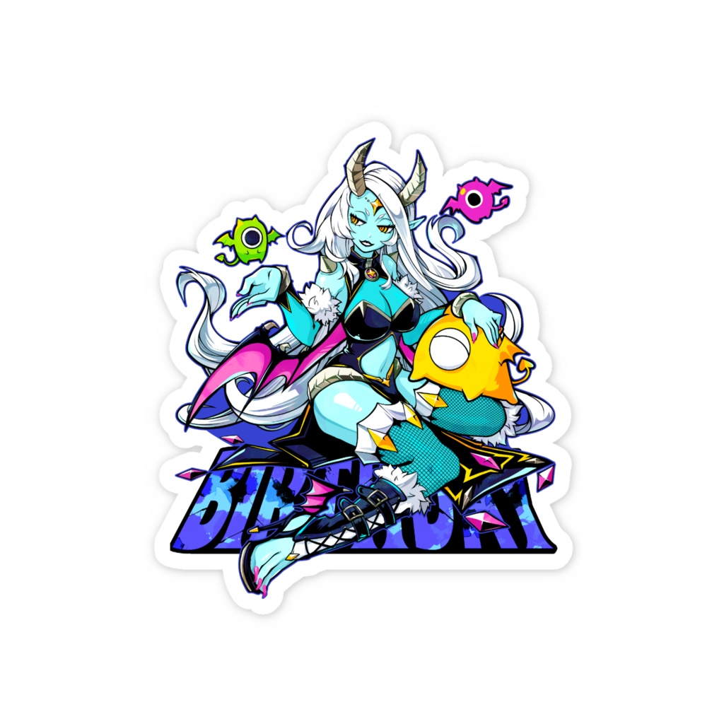 単眼ちゃんとお姉さん ステッカー