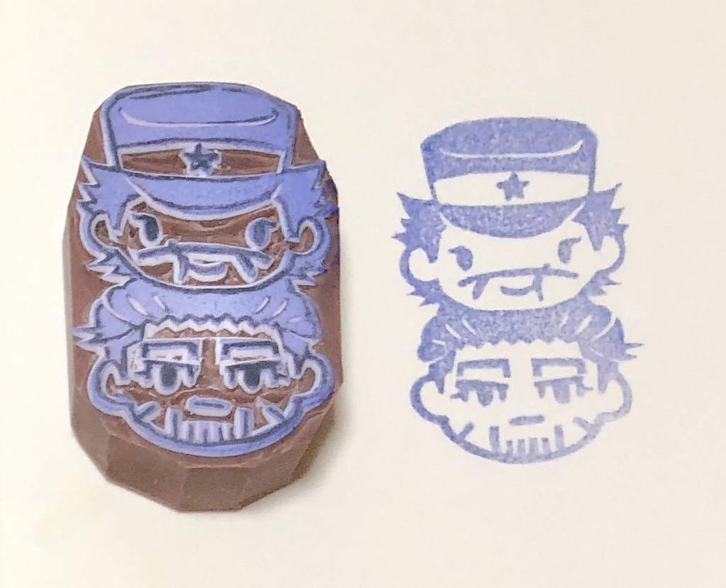 金カム消しゴムはんこ(杉尾団子)