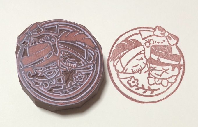 金カム消しゴムはんこ(少女世界杉尾)