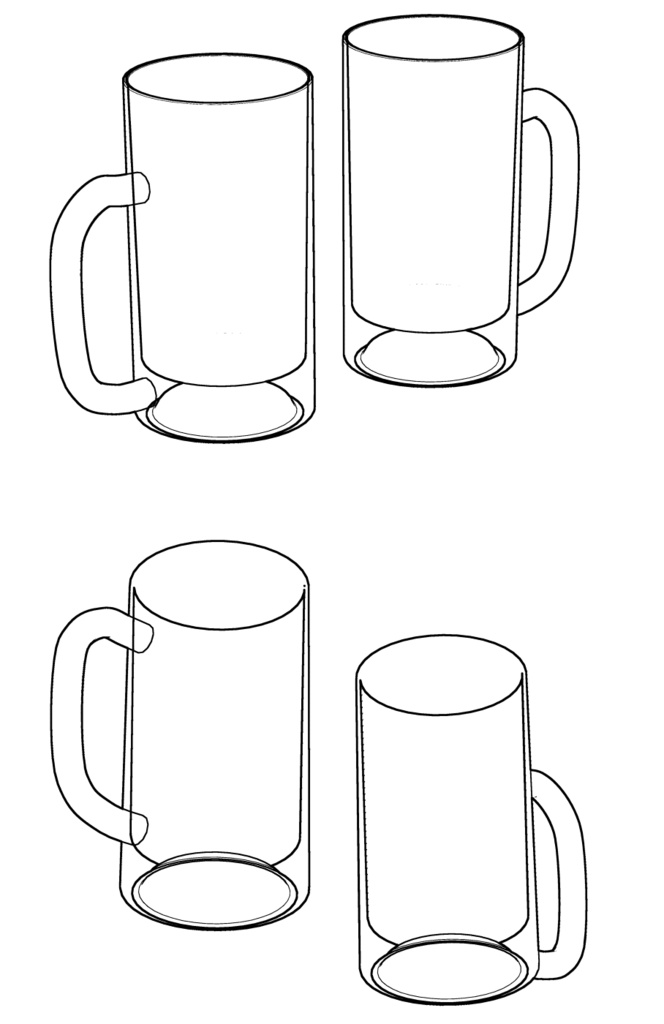 3Dビールジョッキ(透過)