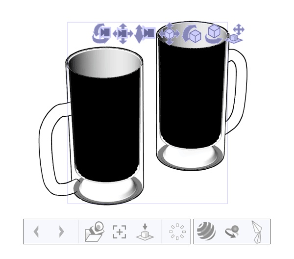 3Dビールジョッキ(透過)