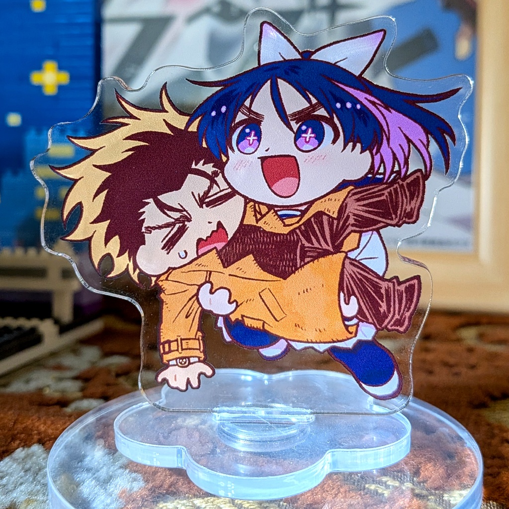 勇者のクズ　くるくるアクリルスタンド　ヤシロ＆城ヶ峰