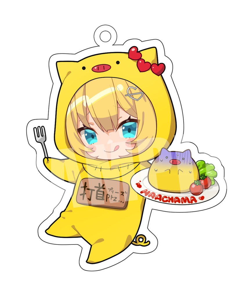 【C105_非公式_グッズ】ちゃまとんver.　アクリルキーホルダー