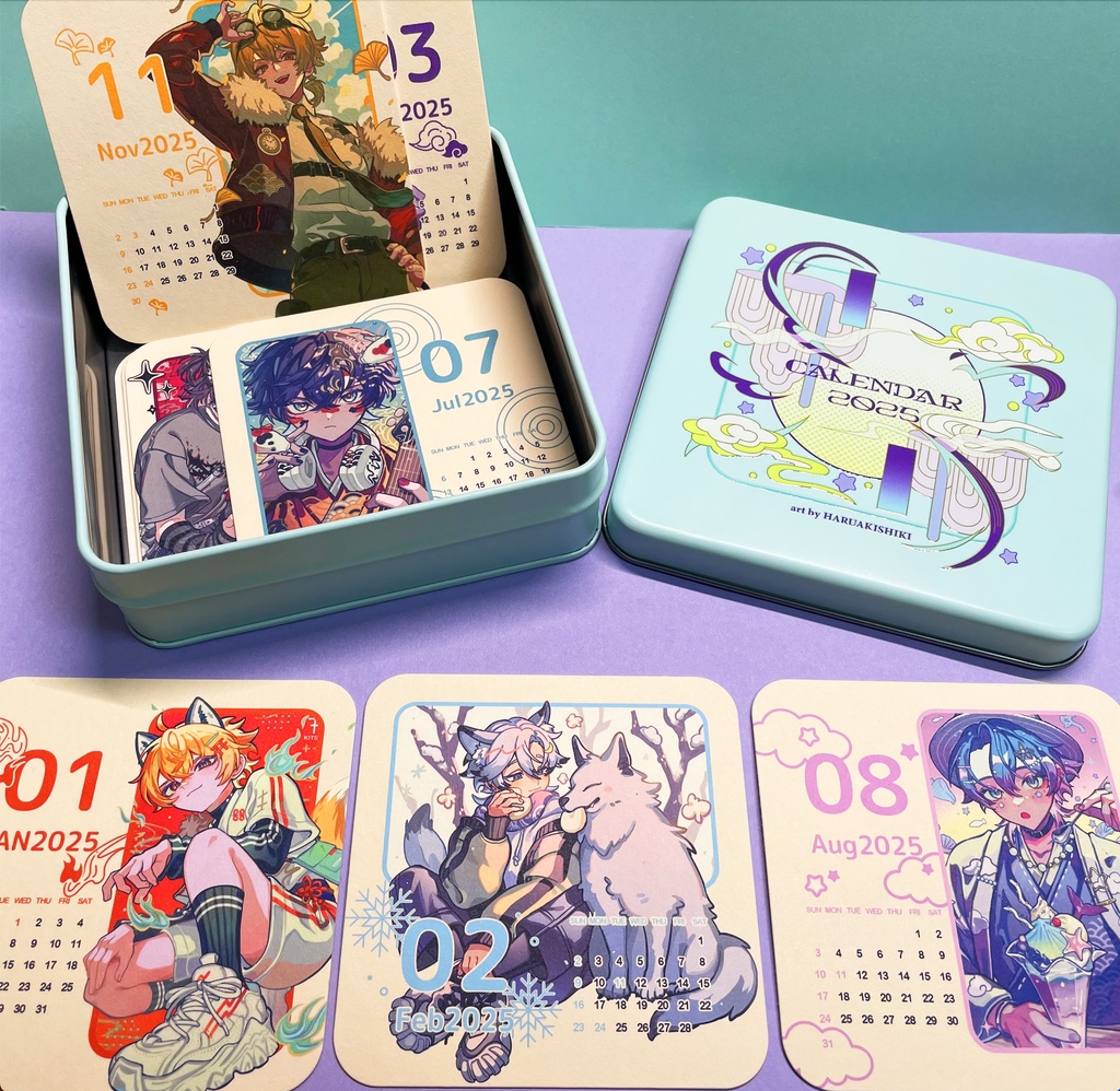 コースターカレンダー缶セット