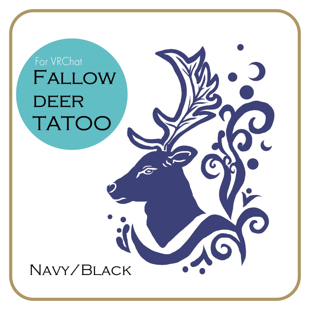 Fallow Deer Tatoo-ダマジカ-