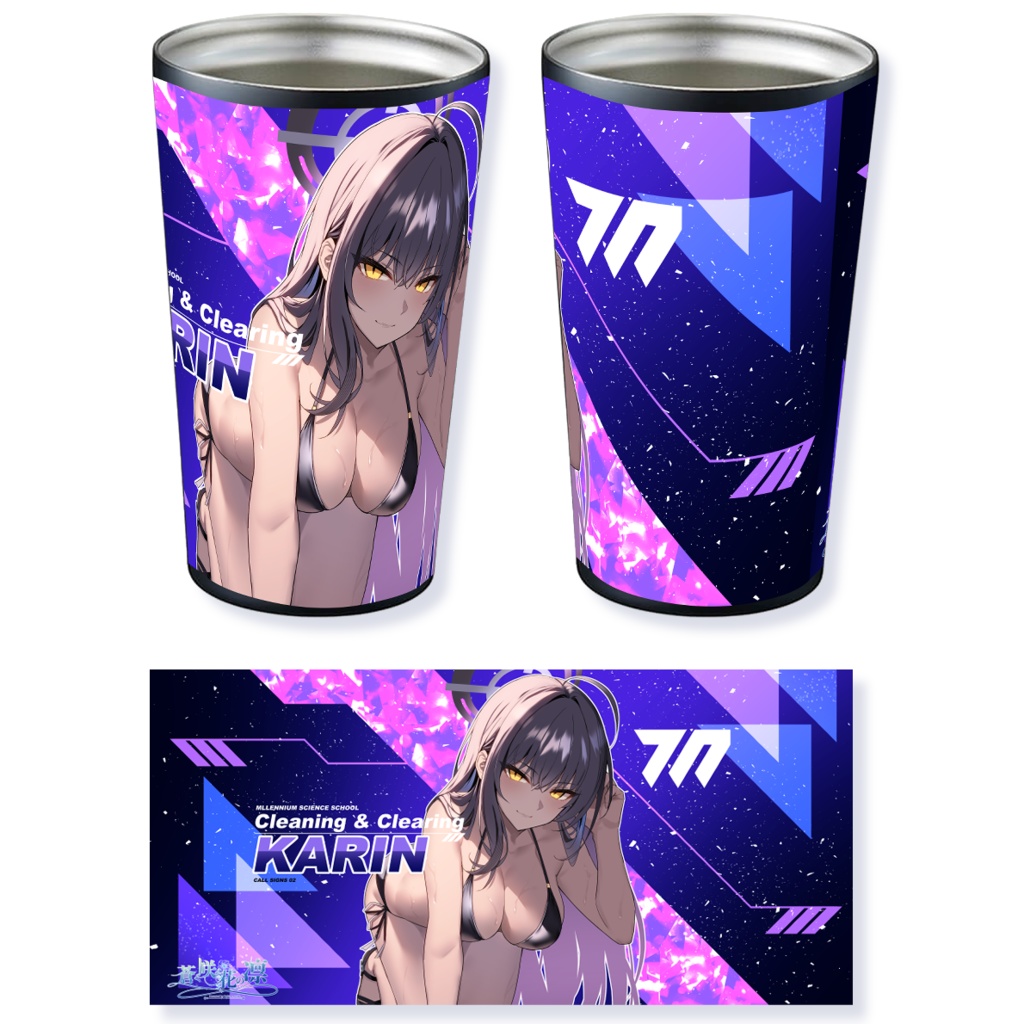 【受注生産】角楯カリン ステンレスサーモタンブラー 550ml (水着ver)