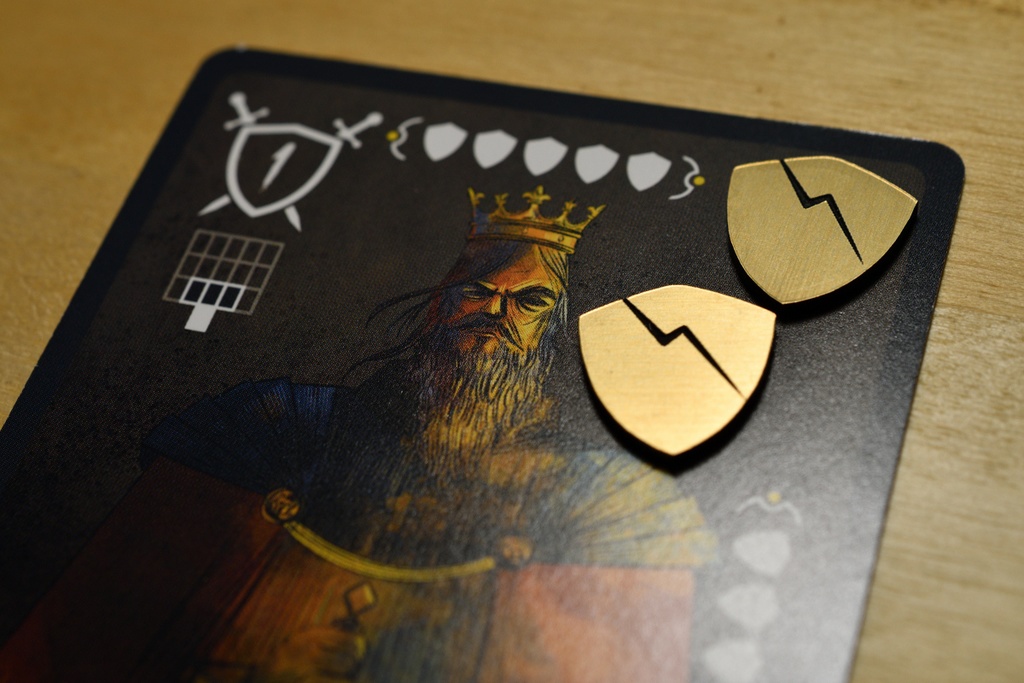 Invictusモチーフダメージカウンター ゴールド5個