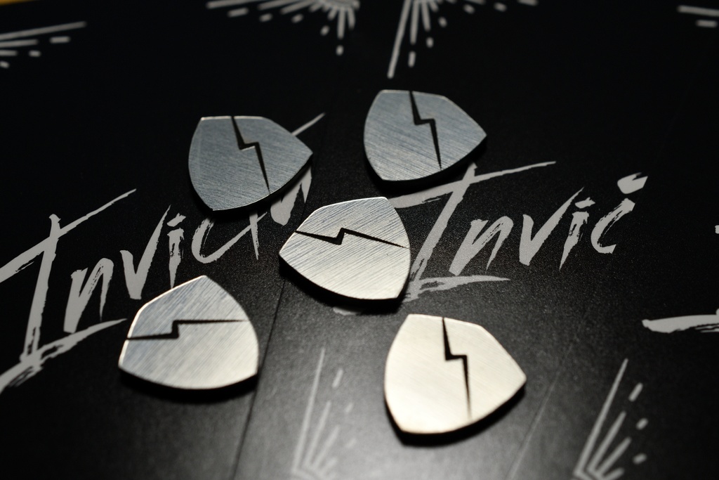 Invictusモチーフダメージカウンター シルバー5個