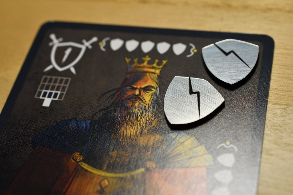 Invictusモチーフダメージカウンター シルバー5個