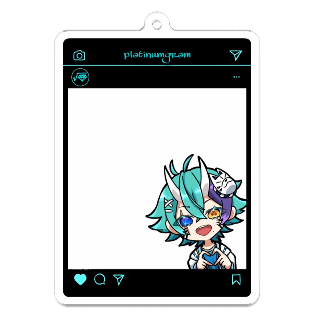 【非公式】白金皐とお出かけフォト風アクリルキーホルダー