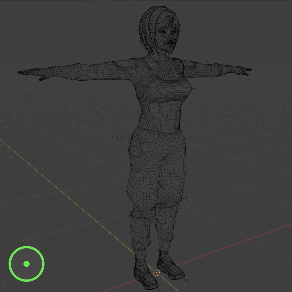 Sange - VRChat Avatar (UE Face Tracking, AudioLink)