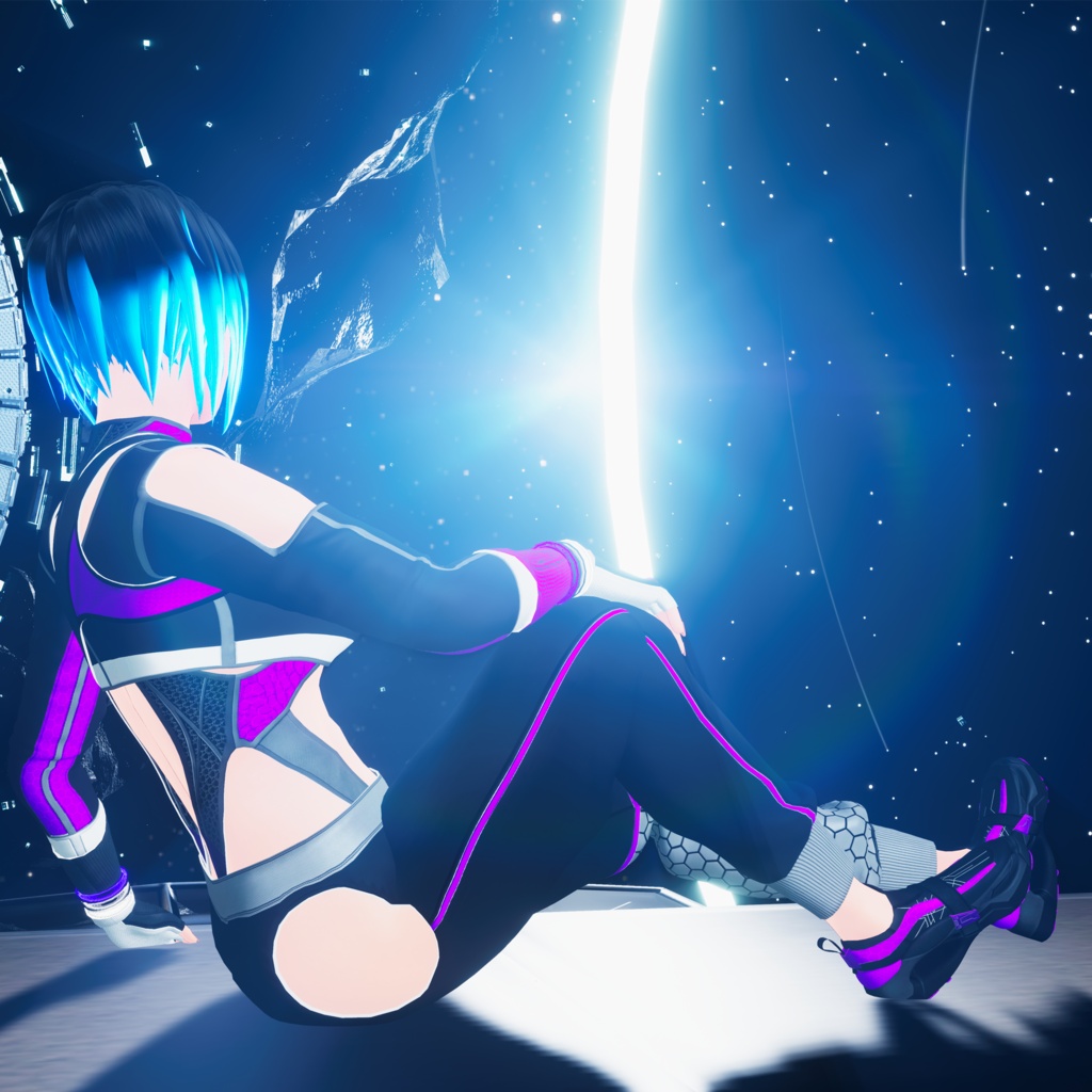 Sange - VRChat Avatar (UE Face Tracking, AudioLink)