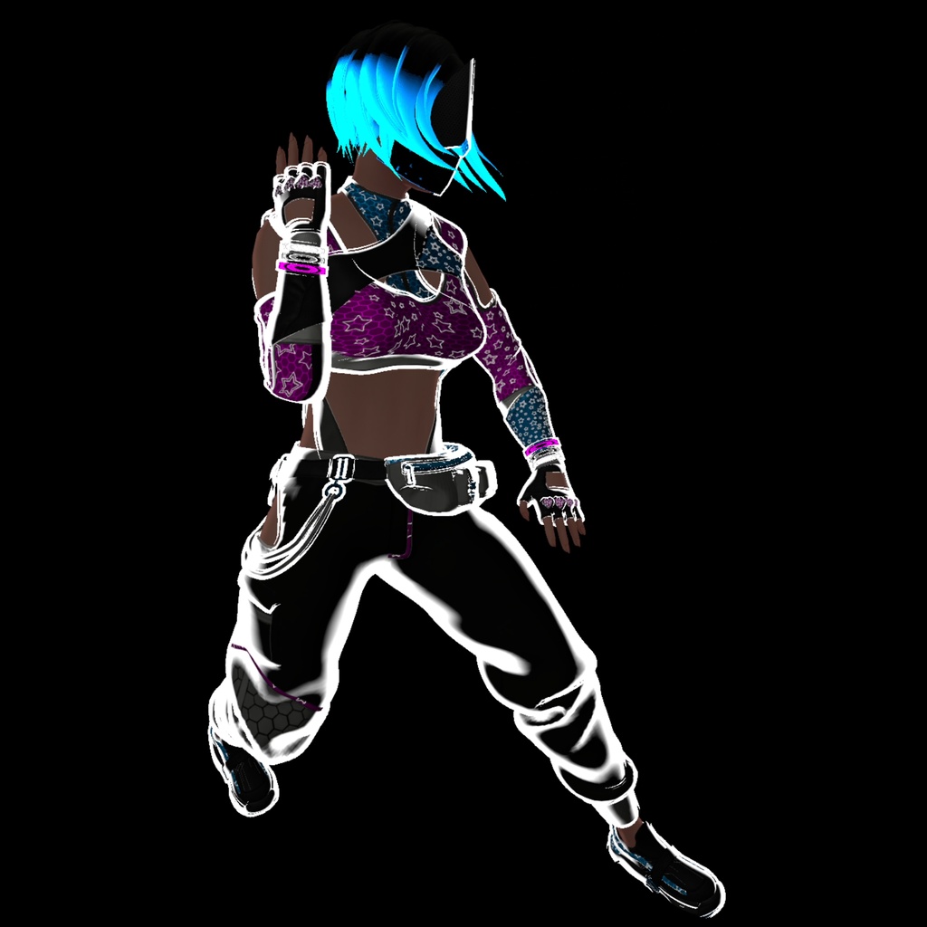 Sange - VRChat Avatar (UE Face Tracking, AudioLink)