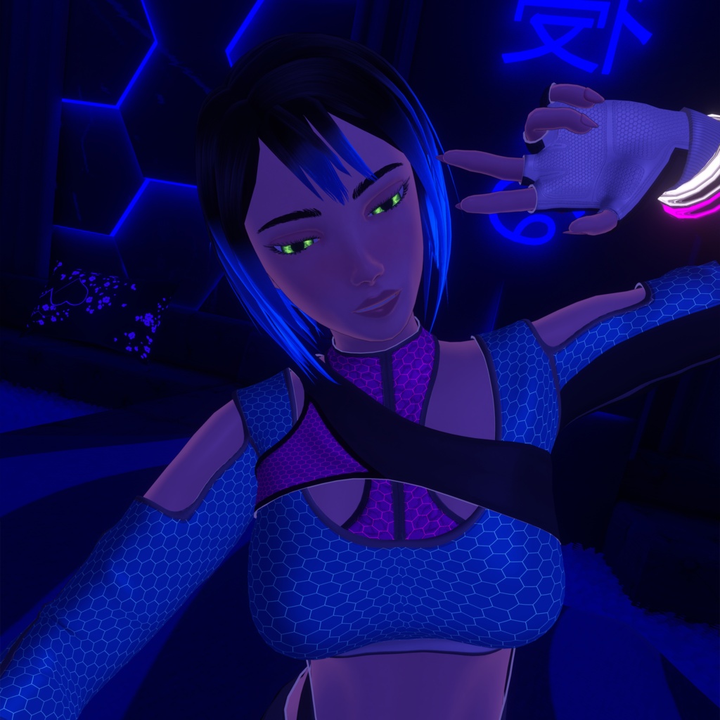 Sange - VRChat Avatar (UE Face Tracking, AudioLink)