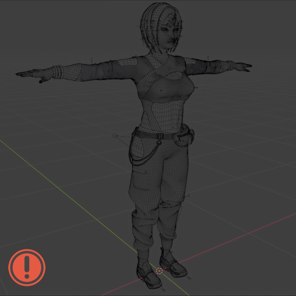 Sange - VRChat Avatar (UE Face Tracking, AudioLink)