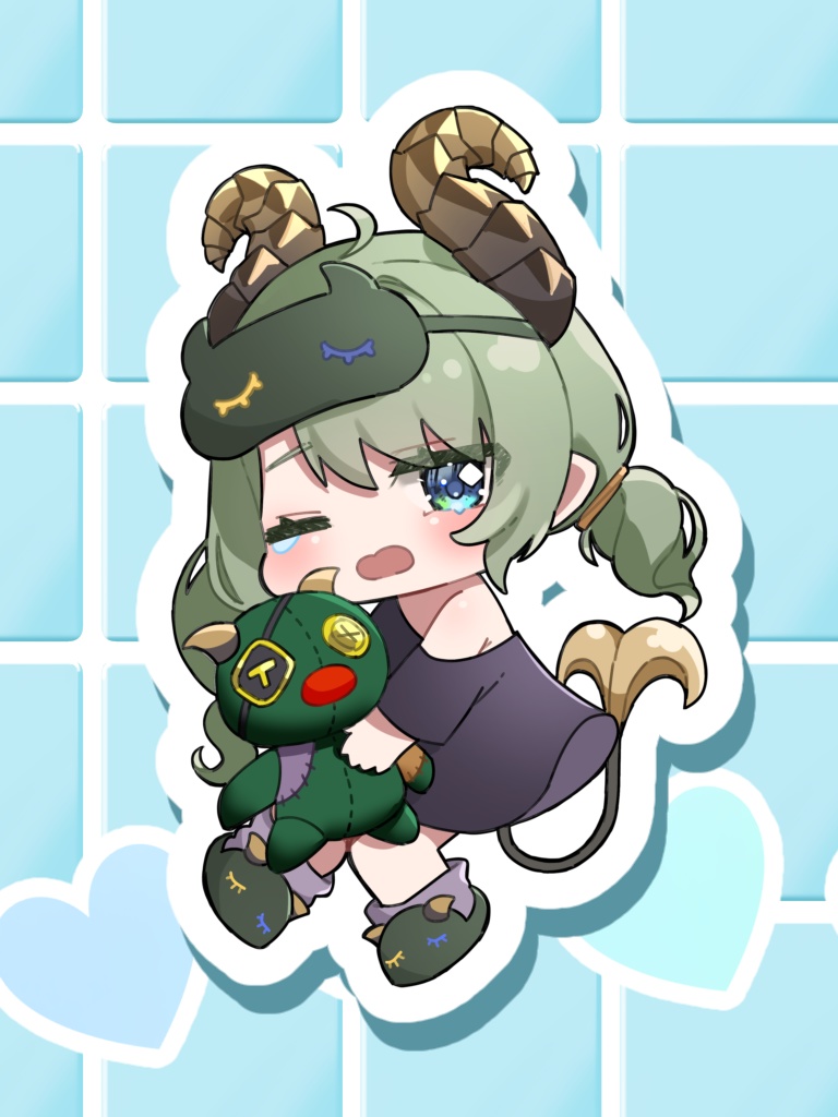 ねむねむミコちゃんステッカー×2