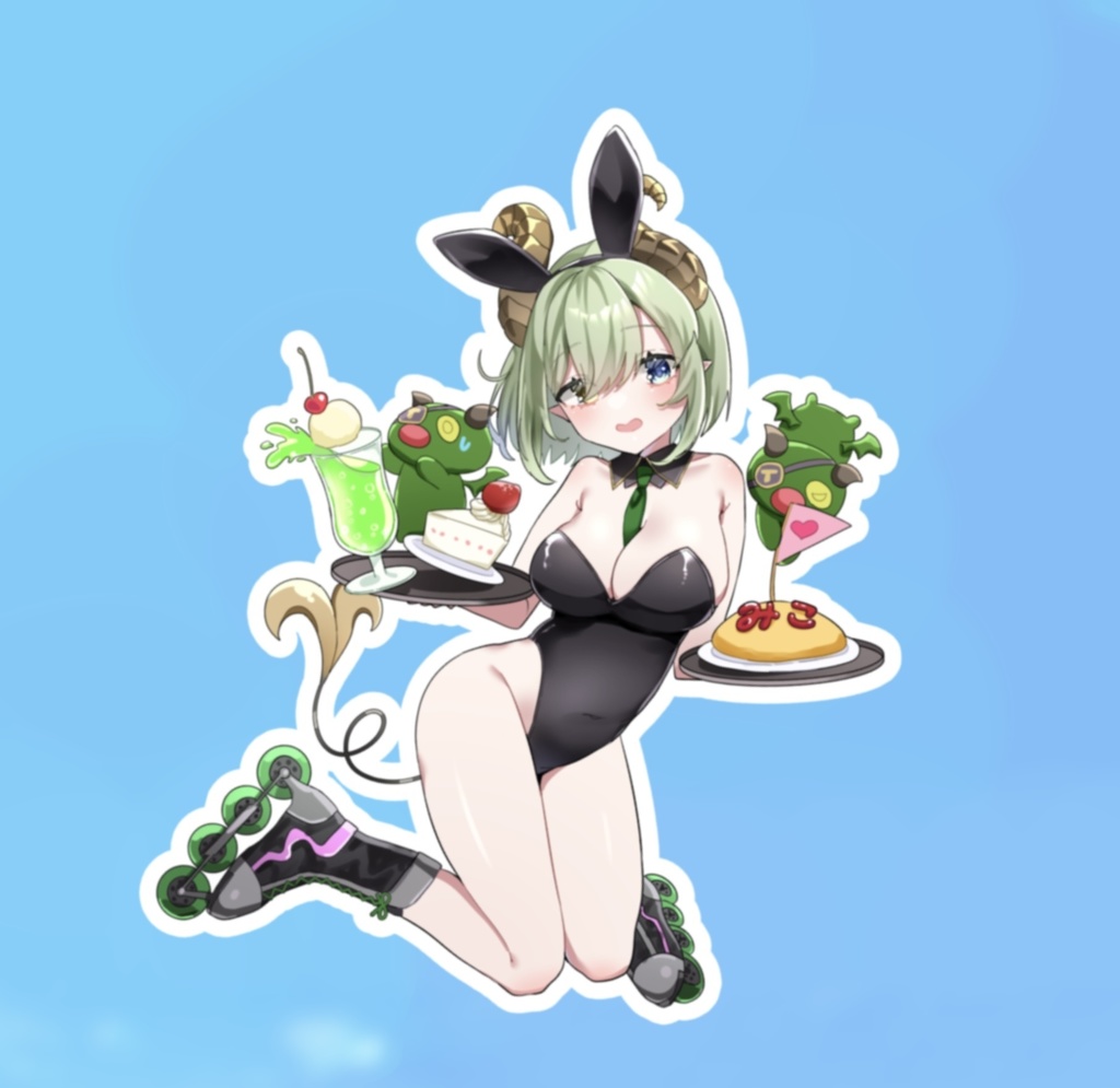 バニーミコちゃんステッカー