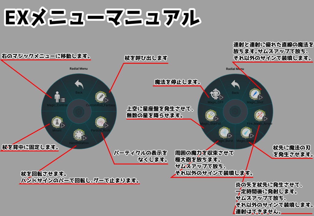 カスタムロッド【ファンタジー】パーティクルギミック付き3Dモデル