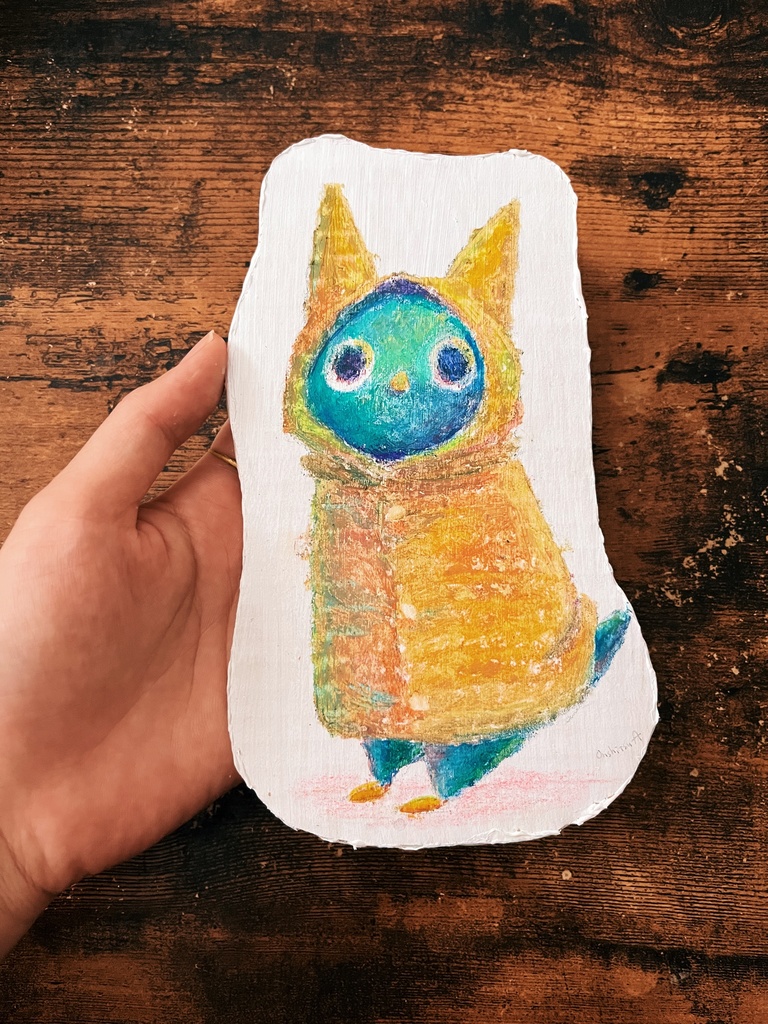 こっちを見ているピッギャ