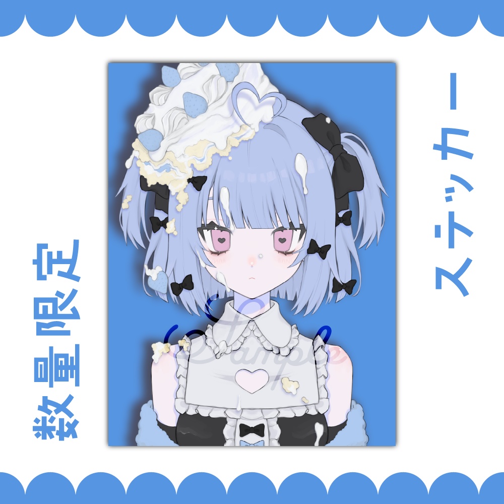 証明写真風 川谷ねおん ステッカー