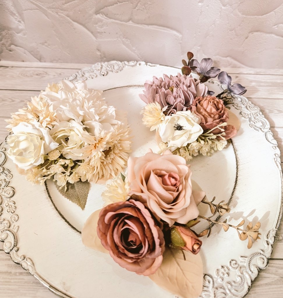 お花のブローチ/バッグチャーム