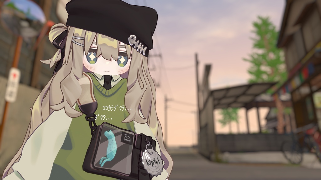 【無料/Free】キプフェルちゃんのバッグにAkyoを詰め込むやつ / Akyo in the Kipfel's Bag