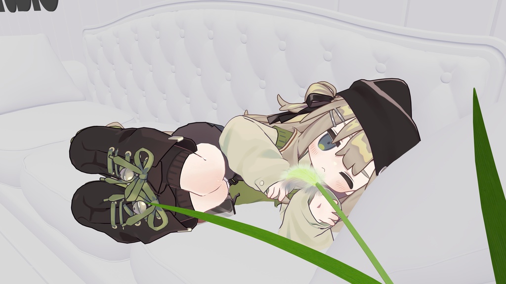 【MA対応、ギミック付き】ねこじゃらし(エノコログサ)/Green foxtail【VRChat】