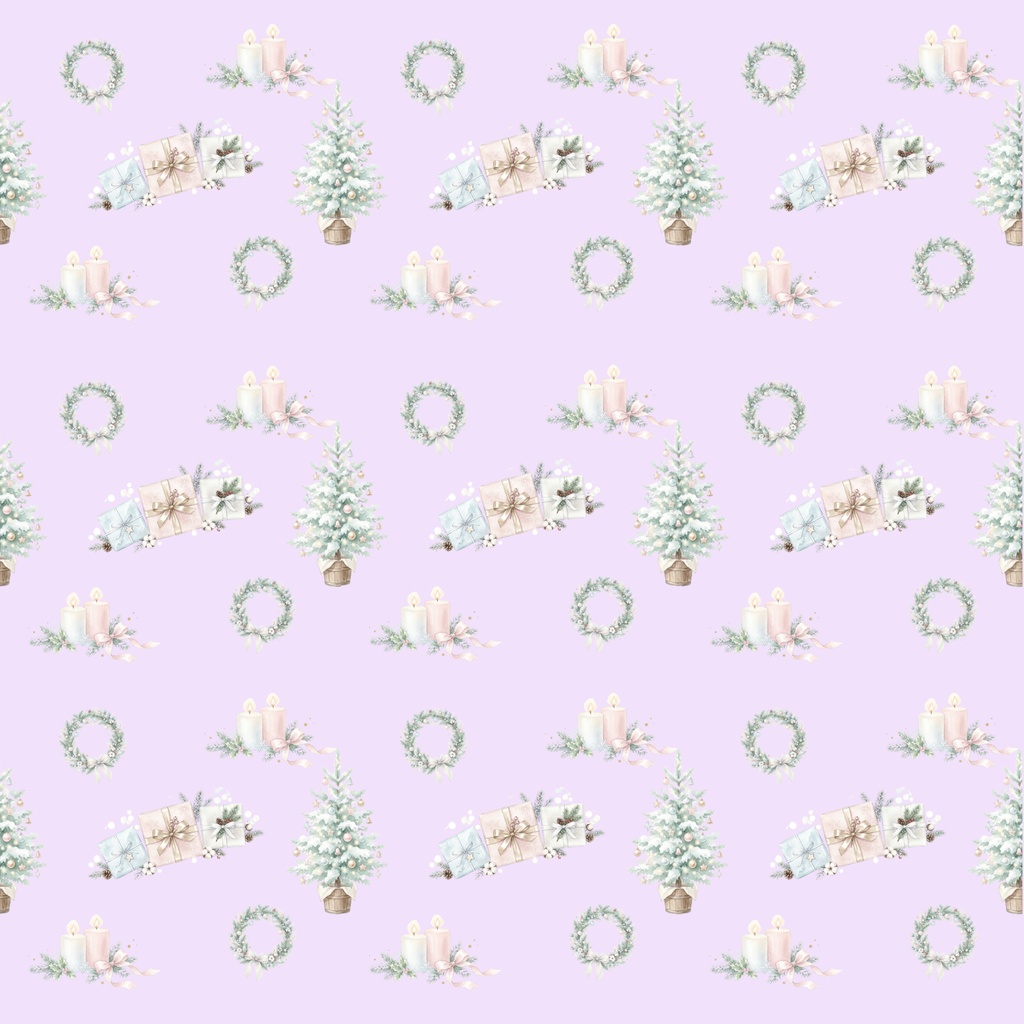 クリスマス デジタルペーパー 3枚セット 背景素材・デジタル手帳・壁紙・ラッピング 大人かわいい パステルカラー