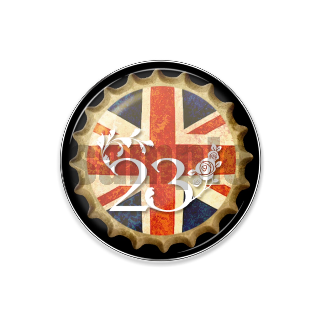 英国ピンバッジ(王冠)